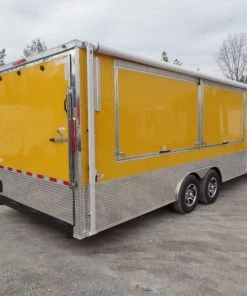 8.5' x 24' Concession Food Trailer Yellow Event Catering -Cheap Concession Trailers Shop sam 1212