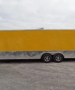 8.5' x 24' Concession Food Trailer Yellow Event Catering -Cheap Concession Trailers Shop sam 1214