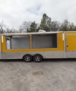 8.5' x 24' Concession Food Trailer Yellow Event Catering -Cheap Concession Trailers Shop sam 1217