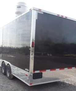 8.5' x 20' Concession Food Trailer Black Event Catering -Cheap Concession Trailers Shop sam 1226 1