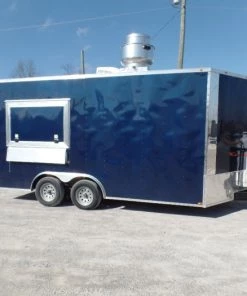 8.5' x 16' Concession Food Indigo Blue Trailer With Appliances -Cheap Concession Trailers Shop sam 1234 copy