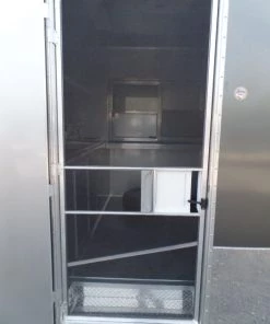 8.5' x 24' Concession Food Trailer Charcoal Gray Event Catering -Cheap Concession Trailers Shop sam 1260