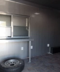 8.5' x 24' Concession Food Trailer Charcoal Gray Event Catering -Cheap Concession Trailers Shop sam 1263