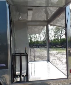 8.5' x 24' Concession Food Trailer Charcoal Gray Event Catering -Cheap Concession Trailers Shop sam 1274