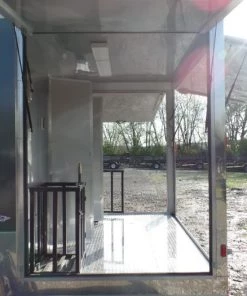 8.5' x 24' Concession Food Trailer Charcoal Gray Event Catering -Cheap Concession Trailers Shop sam 1275