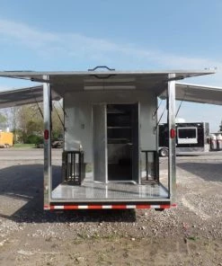 8.5' x 24' Concession Food Trailer Charcoal Gray Event Catering -Cheap Concession Trailers Shop sam 1277