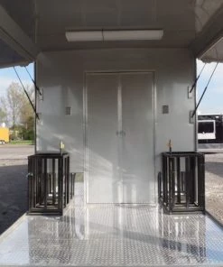 8.5' x 24' Concession Food Trailer Charcoal Gray Event Catering -Cheap Concession Trailers Shop sam 1281