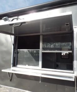 8.5' x 24' Concession Food Trailer Charcoal Gray Event Catering -Cheap Concession Trailers Shop sam 1284