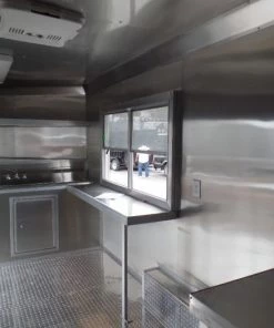 8.5' x 16' Concession Food Catering White Trailer -Cheap Concession Trailers Shop sam 1296 1