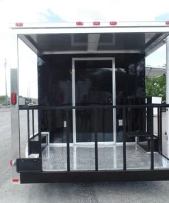 8.5' x 14' Concession Food Trailer Black Event Catering 74 8.5' x 14' Concession Food Trailer Black Event Catering -Cheap Concession Trailers Shop sam 1561