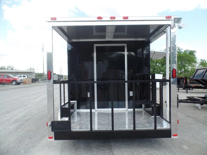 8.5' x 14' Concession Food Trailer Black Event Catering 27 8.5' x 14' Concession Food Trailer Black Event Catering - Image 27