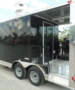 8.5' x 14' Concession Food Trailer Black Event Catering 81 8.5' x 14' Concession Food Trailer Black Event Catering -Cheap Concession Trailers Shop sam 1566