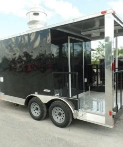 8.5' x 14' Concession Food Trailer Black Event Catering 88 8.5' x 14' Concession Food Trailer Black Event Catering -Cheap Concession Trailers Shop sam 1567