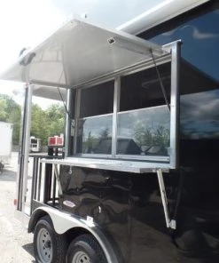 8.5' x 14' Concession Food Trailer Black Event Catering 89 8.5' x 14' Concession Food Trailer Black Event Catering -Cheap Concession Trailers Shop sam 1579