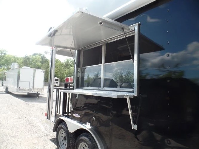 8.5' x 14' Concession Food Trailer Black Event Catering 42 8.5' x 14' Concession Food Trailer Black Event Catering - Image 42