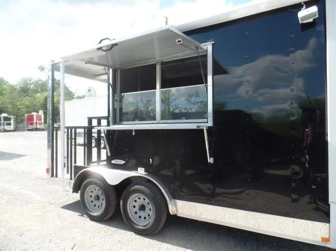 8.5' x 14' Concession Food Trailer Black Event Catering 17 8.5' x 14' Concession Food Trailer Black Event Catering - Image 17