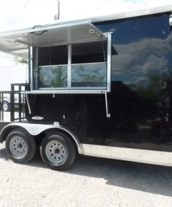 8.5' x 14' Concession Food Trailer Black Event Catering 80 8.5' x 14' Concession Food Trailer Black Event Catering -Cheap Concession Trailers Shop sam 1581