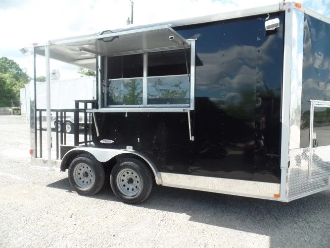 8.5' x 14' Concession Food Trailer Black Event Catering 33 8.5' x 14' Concession Food Trailer Black Event Catering - Image 33