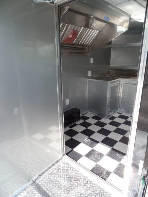 8.5' x 14' Concession Food Trailer Black Event Catering 20 8.5' x 14' Concession Food Trailer Black Event Catering - Image 20