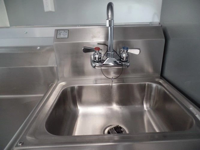 8.5' x 14' Concession Food Trailer Black Event Catering 3 8.5' x 14' Concession Food Trailer Black Event Catering - Image 3