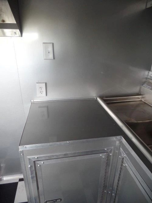 8.5' x 14' Concession Food Trailer Black Event Catering 35 8.5' x 14' Concession Food Trailer Black Event Catering - Image 35