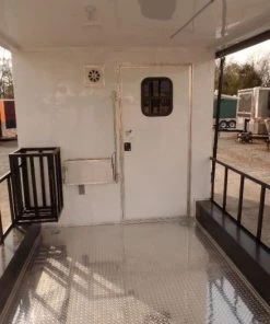 8.5' x 34' Goose-neck White BBQ Concession Food Trailer -Cheap Concession Trailers Shop sam 1632