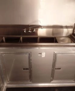 8.5' x 34' Goose-neck White BBQ Concession Food Trailer -Cheap Concession Trailers Shop sam 1640