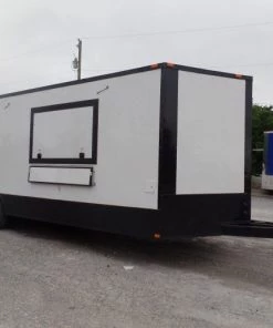 8.5' x 24' Concession Food Trailer White Event Catering 45 8.5' x 24' Concession Food Trailer White Event Catering -Cheap Concession Trailers Shop sam 1676