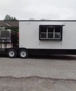 8.5' x 24' Concession Food Trailer White Event Catering 35 8.5' x 24' Concession Food Trailer White Event Catering -Cheap Concession Trailers Shop sam 1680