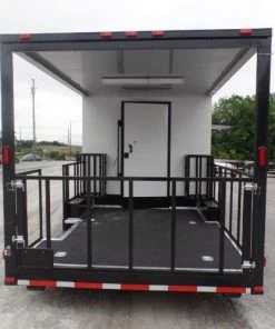8.5' x 24' White Concession Food Trailer With Appliances -Cheap Concession Trailers Shop sam 1681 1