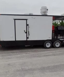8.5' x 24' White Concession Food Trailer With Appliances -Cheap Concession Trailers Shop sam 1683 1