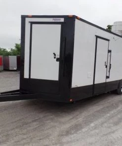 8.5' x 24' White Concession Food Trailer With Appliances -Cheap Concession Trailers Shop sam 1684 1