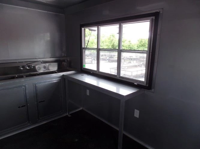 8.5' x 24' Concession Food Trailer White Event Catering 8 8.5' x 24' Concession Food Trailer White Event Catering - Image 8