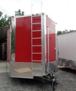 8.5' x 16' Concession Food Trailer Red -Cheap Concession Trailers Shop sam 1783
