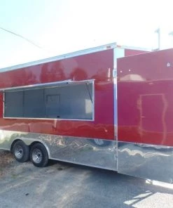 8.5' x 16' Concession Food Trailer Red -Cheap Concession Trailers Shop sam 1810