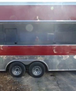 8.5' x 16' Concession Food Trailer Red -Cheap Concession Trailers Shop sam 1811