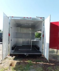8.5' x 16' Concession Food Trailer Red -Cheap Concession Trailers Shop sam 1812