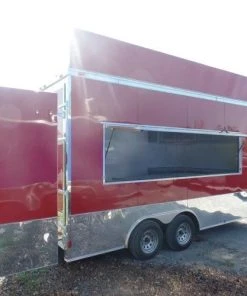 8.5' x 16' Concession Food Trailer Red -Cheap Concession Trailers Shop sam 1817