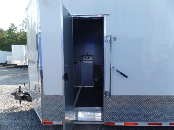 8.5' x 32' Concession Food Trailer Concession White Event Catering 43 8.5' x 32' Concession Food Trailer Concession White Event Catering - Image 43