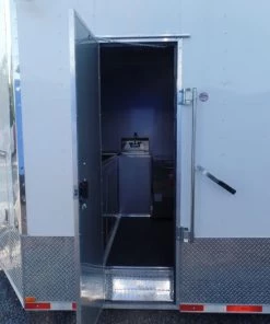 8.5' x 32' White Concession Food Trailer With Appliances -Cheap Concession Trailers Shop sam 1842 1