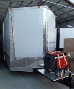 8.5' x 16' Concession Food Trailer White Pizza Event Catering -Cheap Concession Trailers Shop sam 1851