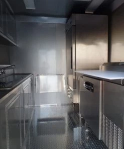 8.5' x 16' Concession Food Trailer White Pizza Event Catering -Cheap Concession Trailers Shop sam 1856