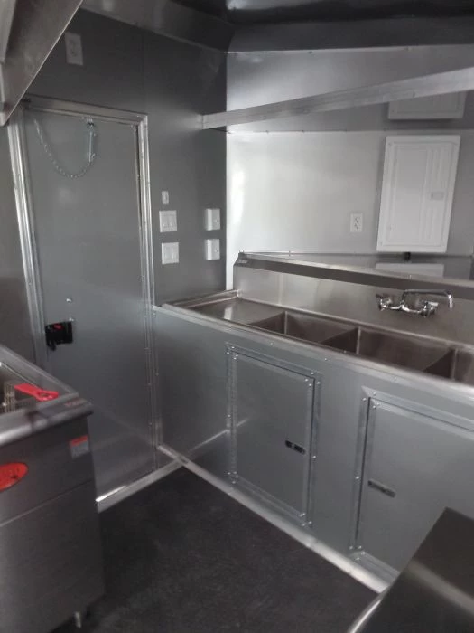 8.5' x 32' Concession Food Trailer Concession White Event Catering 15 8.5' x 32' Concession Food Trailer Concession White Event Catering - Image 15