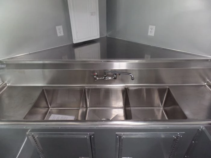 8.5' x 32' Concession Food Trailer Concession White Event Catering 45 8.5' x 32' Concession Food Trailer Concession White Event Catering - Image 45