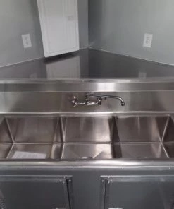 8.5' x 32' White Concession Food Trailer With Appliances -Cheap Concession Trailers Shop sam 1923 1