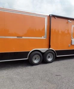 8.5' x 24' Concession Food Trailer Orange Event Catering 34 8.5' x 24' Concession Food Trailer Orange Event Catering -Cheap Concession Trailers Shop sam 1936