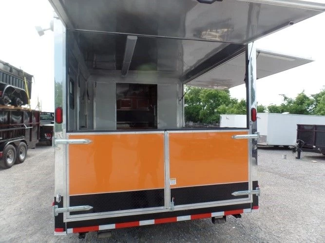 8.5' x 24' Concession Food Trailer Orange Event Catering 21 8.5' x 24' Concession Food Trailer Orange Event Catering - Image 21