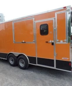 8.5' x 24' Concession Food Trailer Orange Event Catering 47 8.5' x 24' Concession Food Trailer Orange Event Catering -Cheap Concession Trailers Shop sam 1941