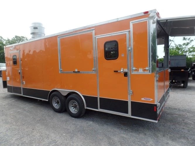 8.5' x 24' Concession Food Trailer Orange Event Catering 22 8.5' x 24' Concession Food Trailer Orange Event Catering - Image 22