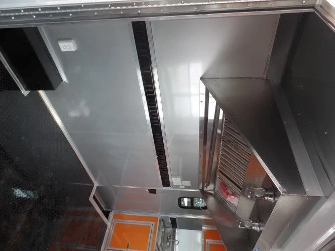 8.5' x 24' Concession Food Trailer Orange Event Catering 3 8.5' x 24' Concession Food Trailer Orange Event Catering - Image 3